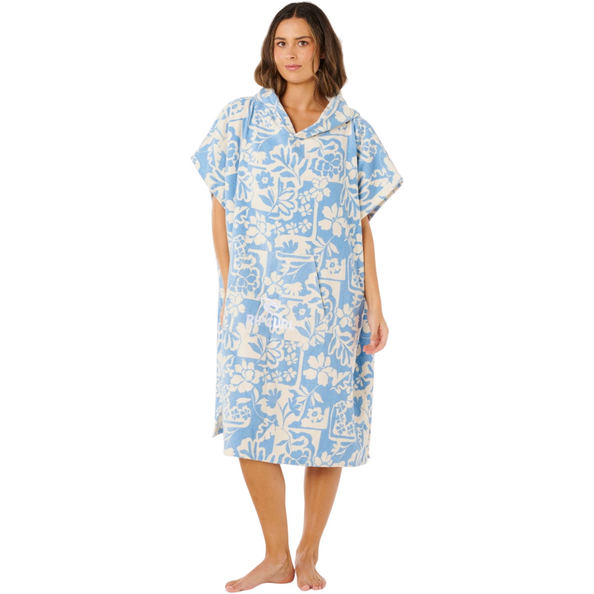 2026 Rip Curl Womens Mixed Hooded Poncho Towel 00VWTO - Blissful Blue